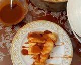 Une image de l'étape 7 de Tarte aux pommes sans fond avec caramel beurre salé.