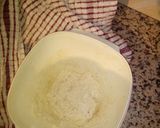 A picture of step 2 of Homemade pizza with minced beef and cheese topping.