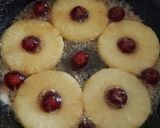 A picture of step 1 of Pineapple and candy cherry slices.