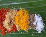 A picture of step 2 of Meen Pollichathu - Kerala special.