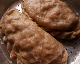 A picture of step 8 of Sidu (chicken stuffed).