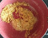 A picture of step 2 of Moong Dal Burfi.