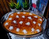 صورة لخطوة 8 من وصفة كيكة البسبوسة