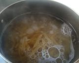 A picture of step 1 of Red Sauce pasta.