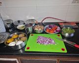 Indiai, gombás-zöldborsó curry (Matar Mushroom) recept fázis 1 fotója