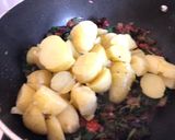 A picture of step 8 of Amarnath Leaves with Potato Curry.