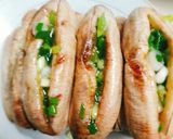 Hình bước làm 3 của món Chuối nướng mỡ hành