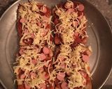 A picture of step 3 of Bread Pizza #4weekschallenge.
