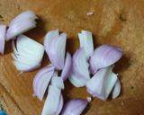 A picture of step 1 of Ivy Gourd basmati pulav.