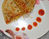 A picture of step 5 of Cheese masala tortilla wraps.
