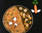 A picture of step 5 of Schezwan Rice.