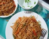 A picture of step 9 of Veg noodles.