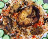 A picture of step 1 of Fish tikka biryani.
