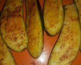 A picture of step 1 of Brinjal in poppy seed paste.