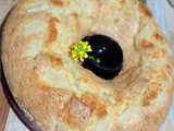 Budín de pera, naranja y limón