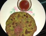 A picture of step 4 of Healthy palak aloo beet paratha.