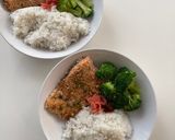 Foto langkah ke 4 dari resep Salmon lapis wijen sehat bakar di teflon anti ribet.