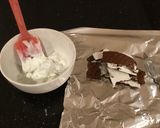 A picture of step 2 of Ice Cream Sandwich Crumble Parfait.