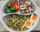 รูปขั้นตอนการทำที่ 5 ของ บะหมี่เส้นผักผัดไข่ สายคลีน