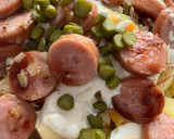 Foto del paso 13 de la receta: Ensalada alemana (kartoffelsalat) con salchichas de queso ahumadas (Bockwurst)