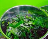 Hình bước làm 1 của món Xôi lá cẩm thịt xá xíu
