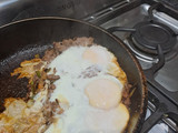 Carne con huevo, espectacular receta