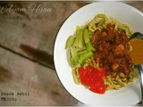 Mie Ayam Hijau ala Bunda Nabil