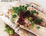 Hình bước làm 6 của món Bánh Cuốn Kiểu Hoa từ bánh tráng