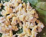 Hình bước làm 2 của món Nui xào tempeh đậu gà