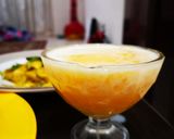 A picture of step 2 of Mango with rabdi.