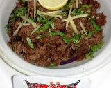 A picture of step 5 of Seekh kabab Keema fry.