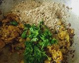 A picture of step 2 of Eggplant bharta Maharashtrian style.