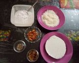 A picture of step 1 of Kacha rasgulla.