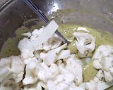 A picture of step 3 of Cauliflower fritters.