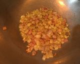 A picture of step 3 of Capsicum Corn stuffed Wheat Flour Tacos.