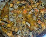A picture of step 3 of Cous cous with liver sauce.