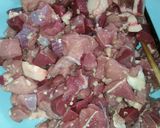 Hình bước làm 1 của món Bò lúc lắc