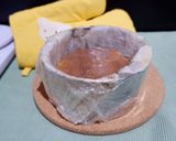 A picture of step 7 of Basque Cheesecake.