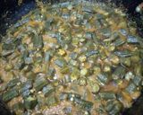 A picture of step 4 of Masalay wali Bhindi.