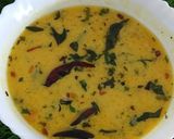 A picture of step 5 of Kathiyawadi kadhi.