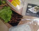 Foto langkah ke 1 dari resep Rice Paper Chicken Satay Roll.