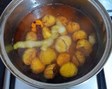 Foto del paso 11 de la receta: Crema de castañas asadas y glaseadas con frutos secos