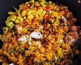Foto del paso 2 de la receta: PAELLA🥘De Ayer, con Zaragoza Blanca y Zurimi...!🦀