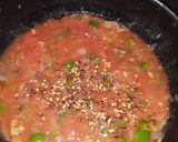 A picture of step 6 of Italian pasta in red sauce.