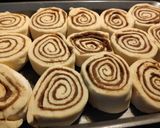 A picture of step 2 of Yeast Cinnamon Rolls.
