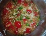 Hình bước làm 3 của món Canh cà chua trứng