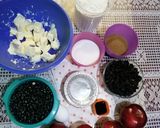 Foto del paso 1 de la receta: Tarta de manzana con mango y pasas