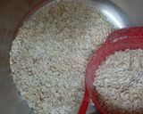 A picture of step 1 of Oats crispy bars (no bake).