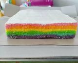 Foto langkah ke 8 dari resep Rainbow cake kukus.