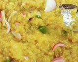 A picture of step 3 of Fried khichdi.